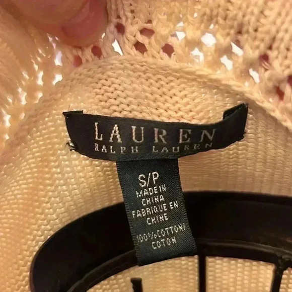 Lauren Ralph Lauren Gold Cardigan Sweater-SZ S - Picture 5 of 9